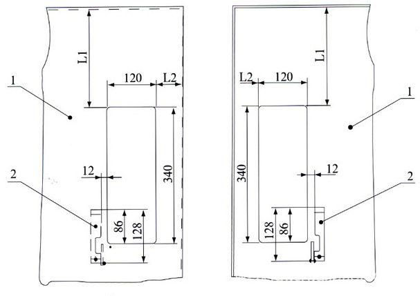 FZN25-12D真空负荷开关面板安装图