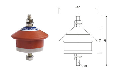 HY1.5W-0.28/1.3配电型氧化锌避雷器外观